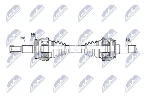 NTY NPW-CH-157 Drive Shaft