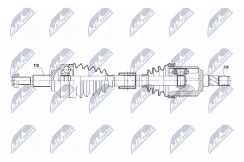 NTY NTY NPW-CH-158 NTY NPW-CH-158 Drive Shaft 