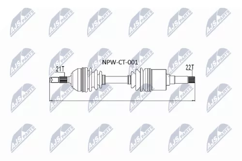 NTY NPW-CT-001 Drive Shaft