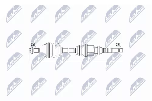 NTY NPW-CT-019 Drive Shaft