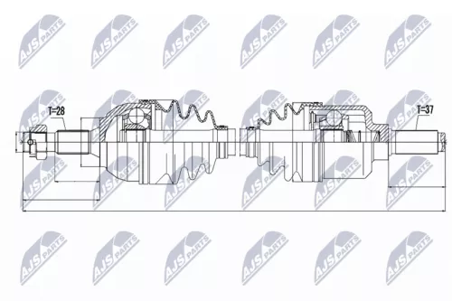 NTY NPW-CT-052 Drive Shaft