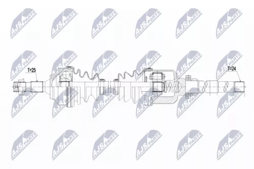 NTY NTY NPW-CT-063 NTY NPW-CT-063 Drive Shaft 