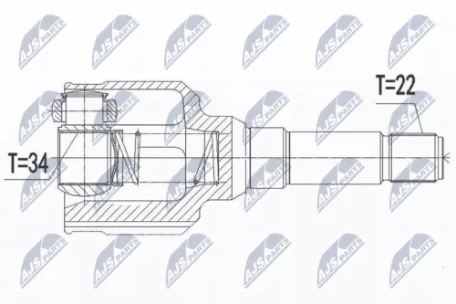 Front Right NTY Cv Joint & Boot Kit