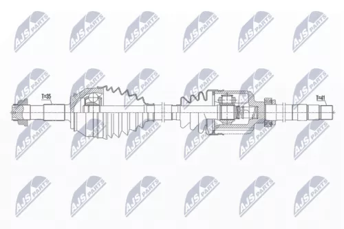 NTY NTY NPW-CT-119 NTY NPW-CT-119 Drive Shaft 