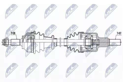 NTY NTY NPW-CT-133 NTY NPW-CT-133 Drive Shaft 