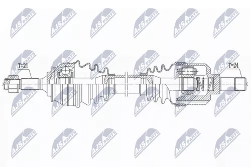 NTY NPW-CT-137 Drive Shaft