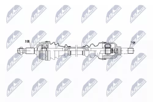 NTY NTY NPW-CT-142 NTY NPW-CT-142 Drive Shaft 