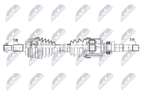NTY NTY NPW-CT-147 NTY NPW-CT-147 Drive Shaft 