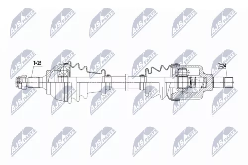 NTY NPW-CT-153 Drive Shaft