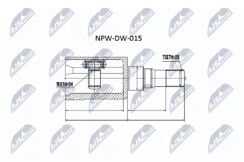 Front Right Inner Front Left Outer NTY Cv Joint & Boot Kit