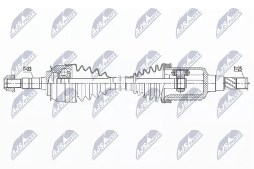 NTY NTY NPW-DW-031 NTY NPW-DW-031 Drive Shaft 