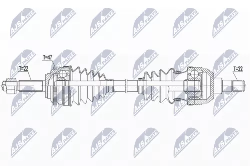 NTY NPW-DW-045 Drive Shaft