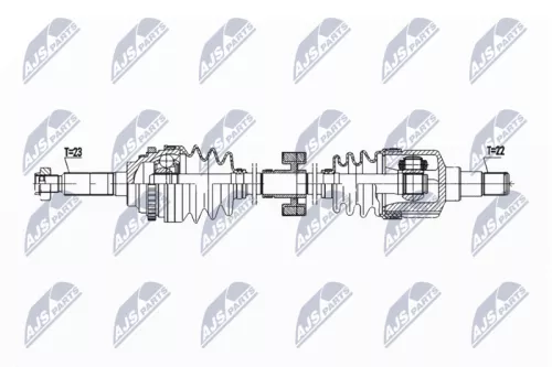 NTY NPW-DW-051 Drive Shaft