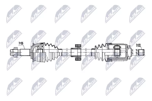 NTY NPW-DW-059 Drive Shaft