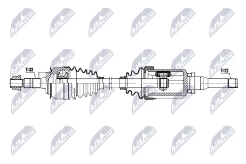 NTY NPW-DW-061 Drive Shaft
