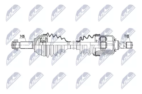 NTY NPW-DW-069 Drive Shaft