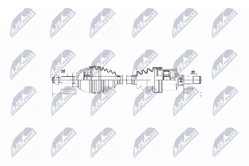 NTY NPW-FR-055 Drive Shaft