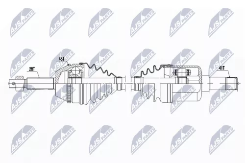 NTY NPW-FR-062 Drive Shaft