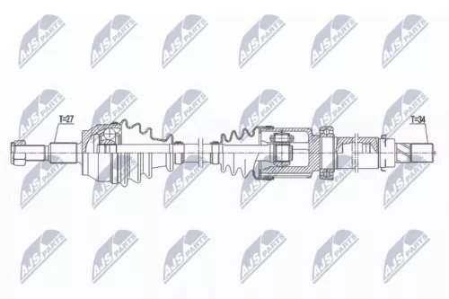 NTY NPW-FR-141 Drive Shaft