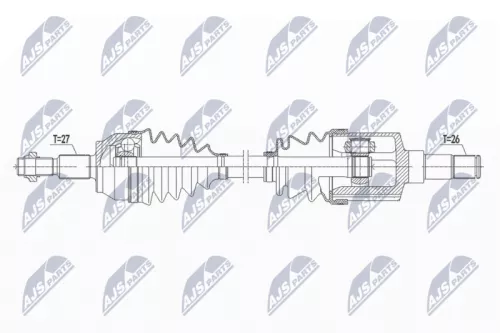 NTY NPW-FR-147 Drive Shaft