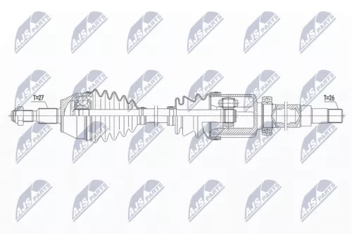 NTY NTY NPW-FR-149 NTY NPW-FR-149 Drive Shaft 