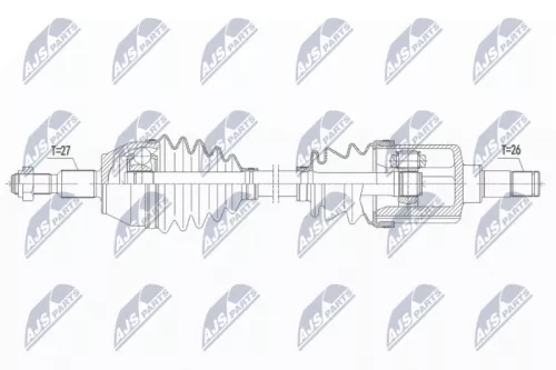 NTY NTY NPW-FR-151 NTY NPW-FR-151 Drive Shaft 