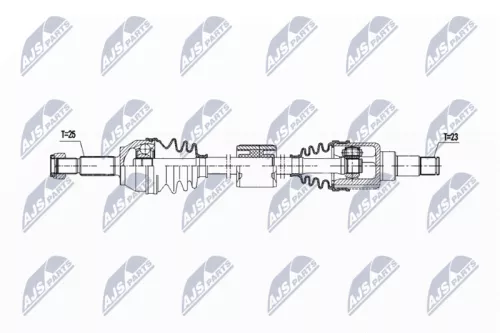 NTY NTY NPW-FR-171 NTY NPW-FR-171 Drive Shaft 