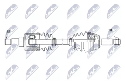 NTY NTY NPW-FR-172 NTY NPW-FR-172 Drive Shaft 
