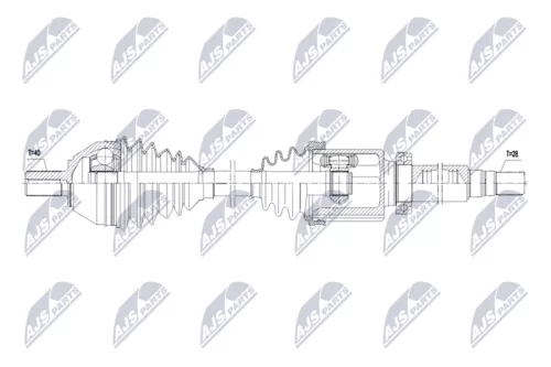 NTY NTY NPW-FR-177 NTY NPW-FR-177 Drive Shaft 