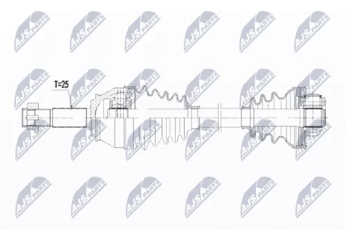 NTY NTY NPW-FT-023 NTY NPW-FT-023 Drive Shaft 