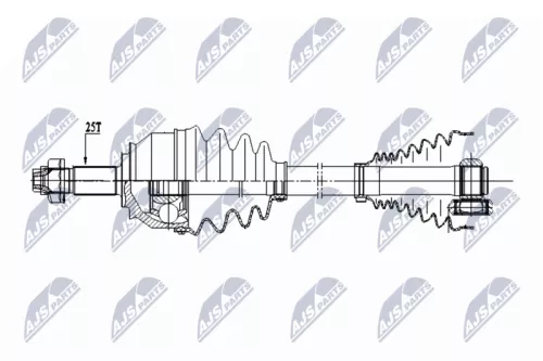 NTY NTY NPW-FT-033 NTY NPW-FT-033 Drive Shaft 