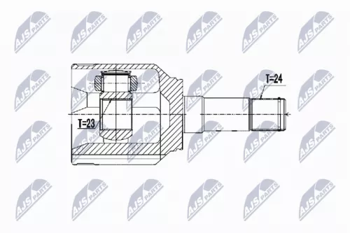 NTY NTY NPW-FT-072 Front Left NTY Cv Joint & Boot Kit 