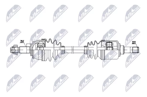 NTY NTY NPW-FT-083 NTY NPW-FT-083 Drive Shaft 
