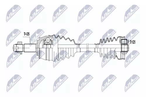 NTY NTY NPW-FT-091 NTY NPW-FT-091 Drive Shaft 