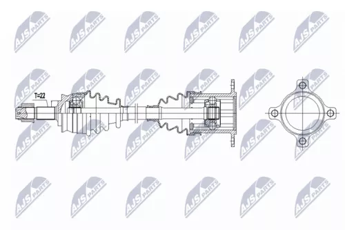 NTY NPW-FT-092 Drive Shaft