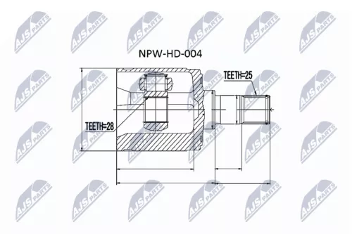Front Right Front Left Inner Outer NTY Cv Joint & Boot Kit