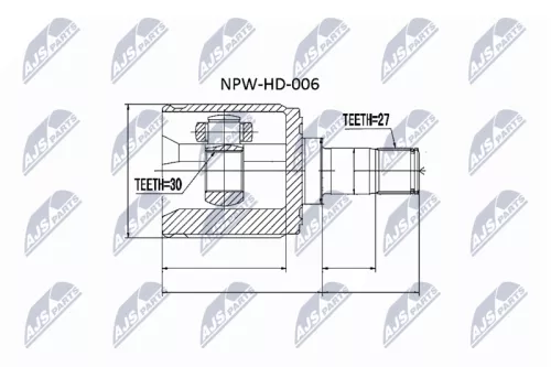 Front Right Inner NTY Cv Joint & Boot Kit