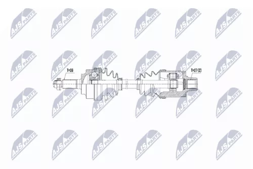 NTY NPW-HD-032 Drive Shaft