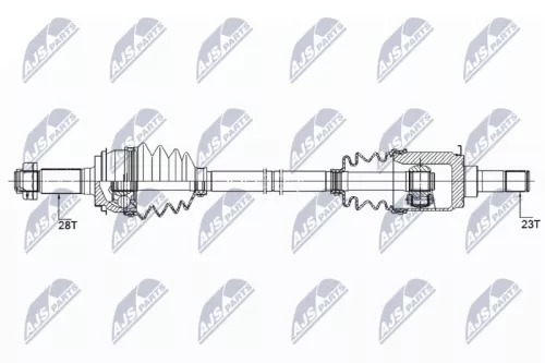 NTY NTY NPW-HD-068 NTY NPW-HD-068 Drive Shaft 