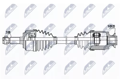 NTY NTY NPW-HD-089 NTY NPW-HD-089 Drive Shaft 