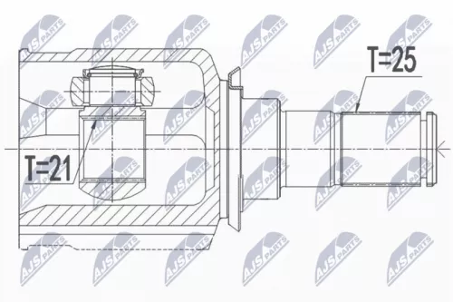 NTY NPW-HY-548 Drive Shaft