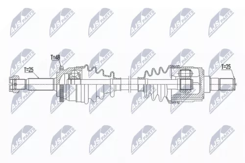 NTY NTY NPW-HY-549 NTY NPW-HY-549 Drive Shaft 