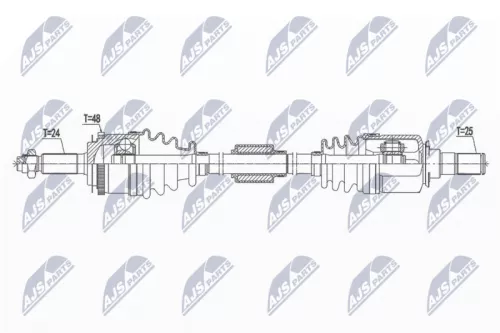 NTY NTY NPW-HY-551 NTY NPW-HY-551 Drive Shaft 