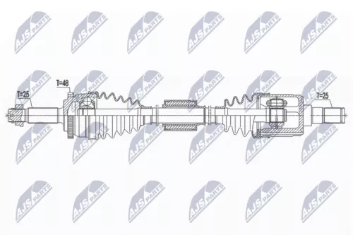 NTY NTY NPW-HY-553 NTY NPW-HY-553 Drive Shaft 