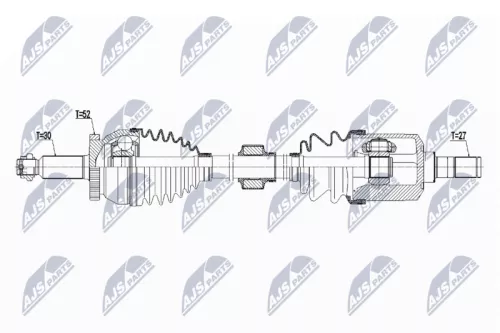 NTY NTY NPW-HY-565 NTY NPW-HY-565 Drive Shaft 
