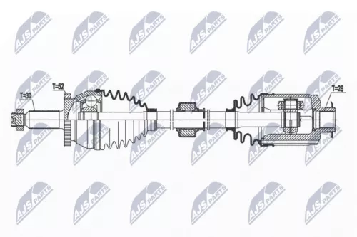 NTY NTY NPW-HY-575 NTY NPW-HY-575 Drive Shaft 
