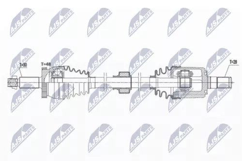 NTY NTY NPW-HY-577 NTY NPW-HY-577 Drive Shaft 