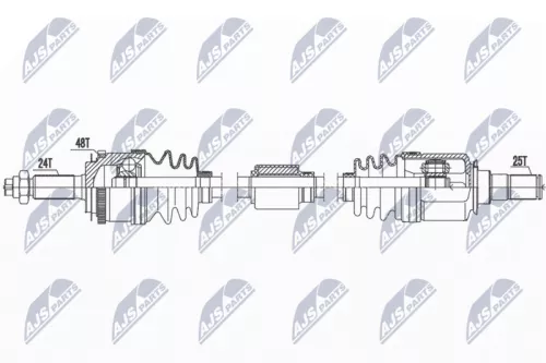NTY NTY NPW-HY-587 NTY NPW-HY-587 Drive Shaft 