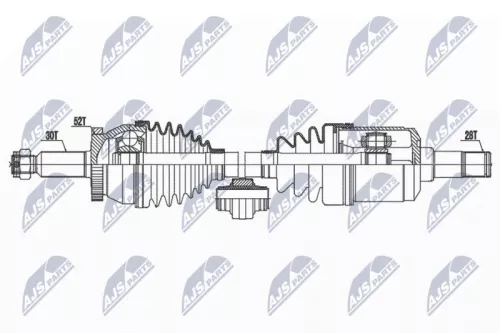 NTY NPW-HY-597 Drive Shaft