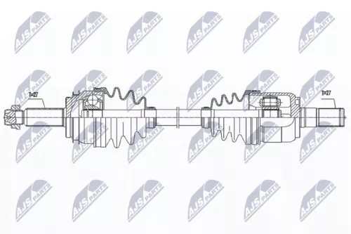 NTY NTY NPW-HY-619 NTY NPW-HY-619 Drive Shaft 